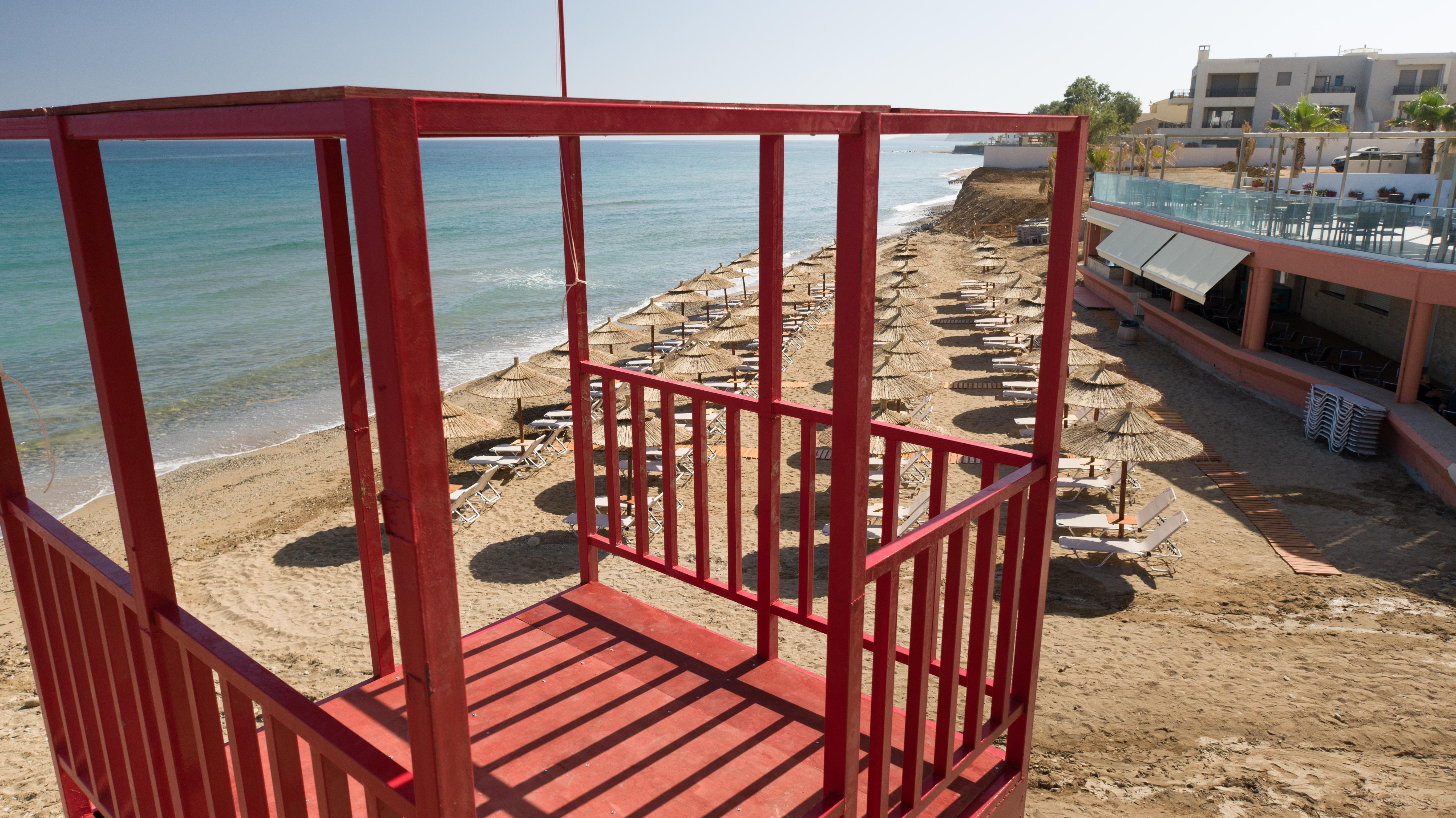 Dedalos Beach Hotel Sfáka Buitenkant foto